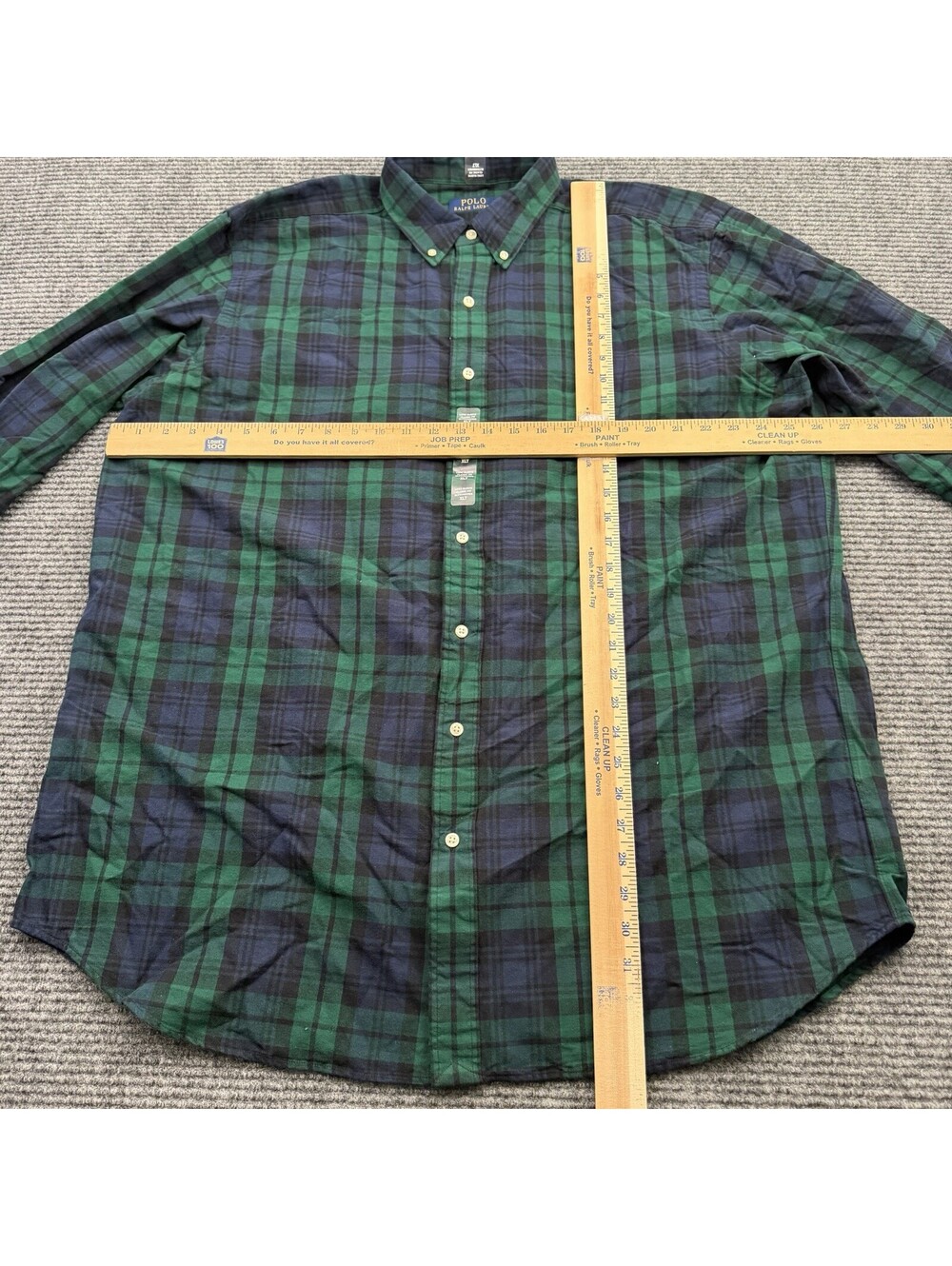 Polo Ralph Lauren Black Watch Plaid Shirt Mens XLT Tall Button Down Pony NWOT - Picture 5 of 5